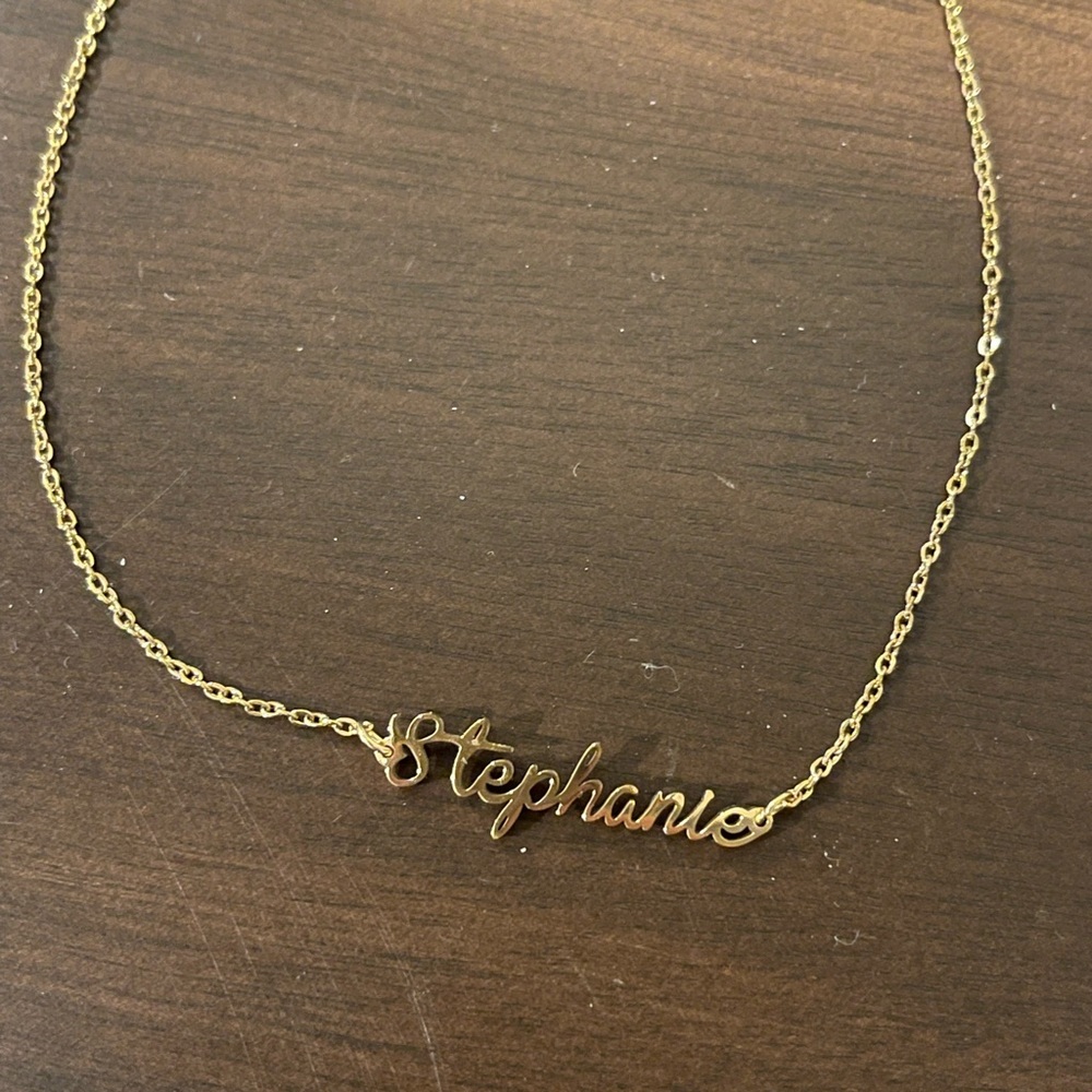 Stephanie gold necklace